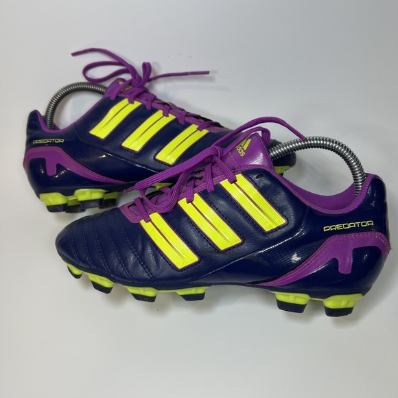 Adidas Predator Absolado TRX FG Soccer Cleats V24750 Women's 7 Purple Neon Boots - Picture 1 of 11